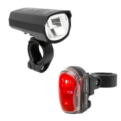 Litecco Highlux 50 Fahrrad-Frontlicht + Cando Rücklicht Set