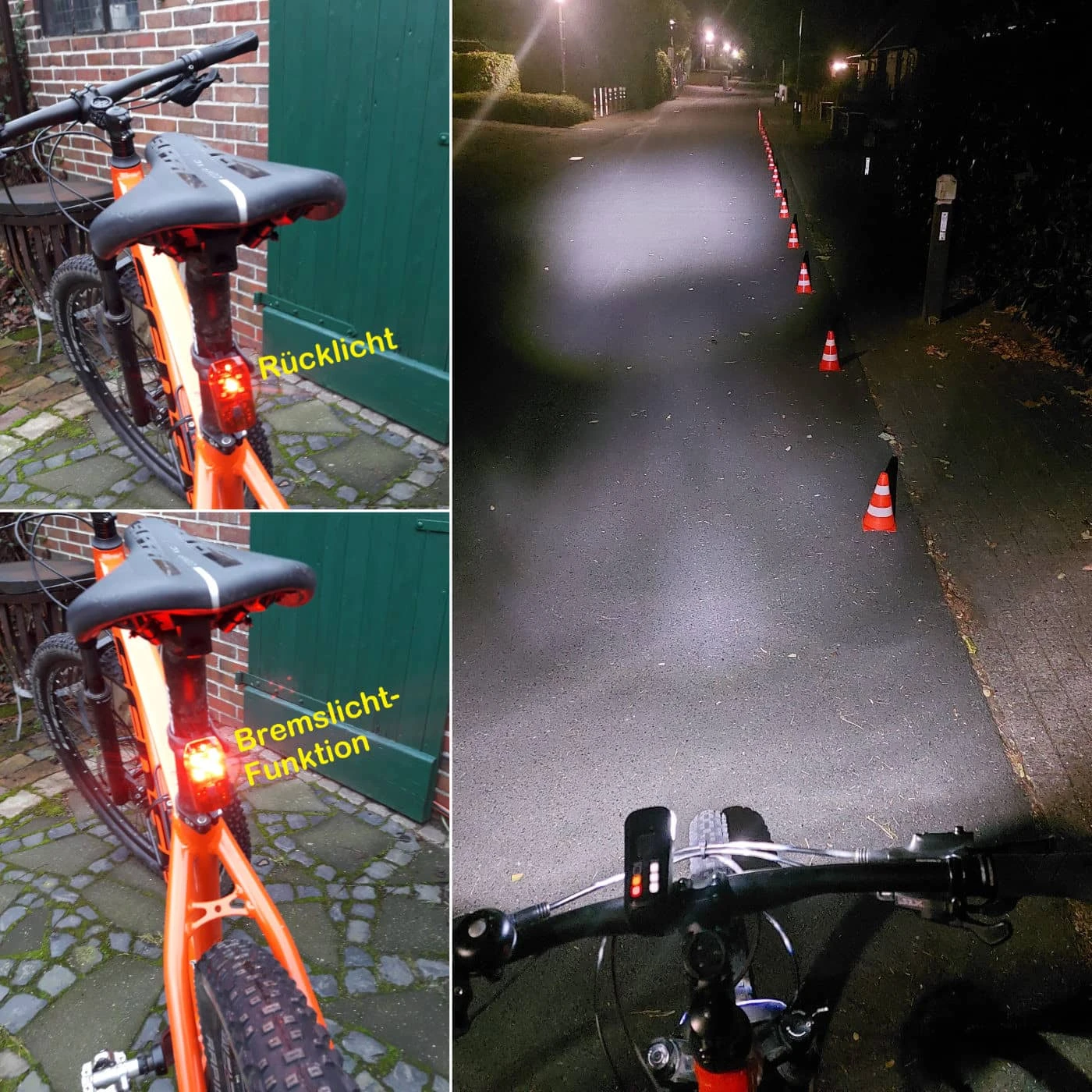 Lunivo Lynx F60 & R Brake Akku Fahrradbeleuchtung Set Mit Bremslicht 2 Lunivo Lynx F60 & R Brake Akku Fahrradbeleuchtung Set Mit Bremslicht - Image 2