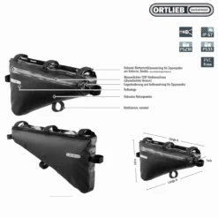 Ortlieb Frame-Pack 4 L V2 Bikepacking-Rahmentasche -Bike Geschaft ortlieb frame pack 4l v2 bikepacking rahmentasche 2022 311027 g
