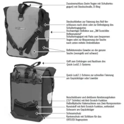 Ortlieb Sport-Roller High Visibility Fahrrad-Packtaschen (Paar) -Bike Geschaft ortlieb sport roller high visibility fahrrad packtasche 2021 p 240409