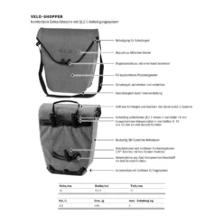 Ortlieb Velo-Shopper Fahrrad-Packtasche 13 Ortlieb Velo-Shopper Fahrrad-Packtasche -Bike Geschaft ortlieb velo shopper fahrrad packtasche 2023 p 313531 q