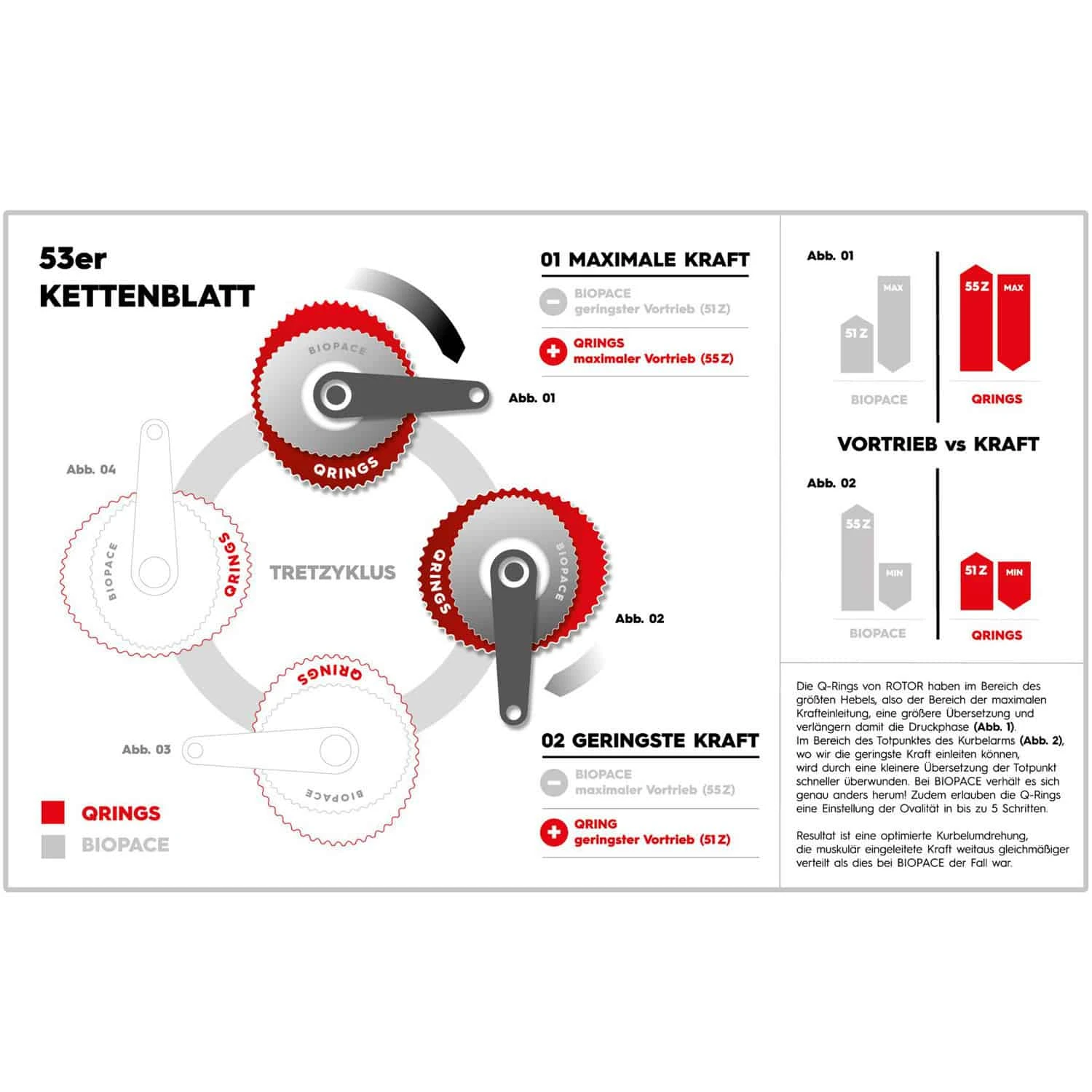 Rotor Q-Ring Road Non Aero Ovales Kettenblatt 4 Rotor Q-Ring Road Non Aero Ovales Kettenblatt - Image 4