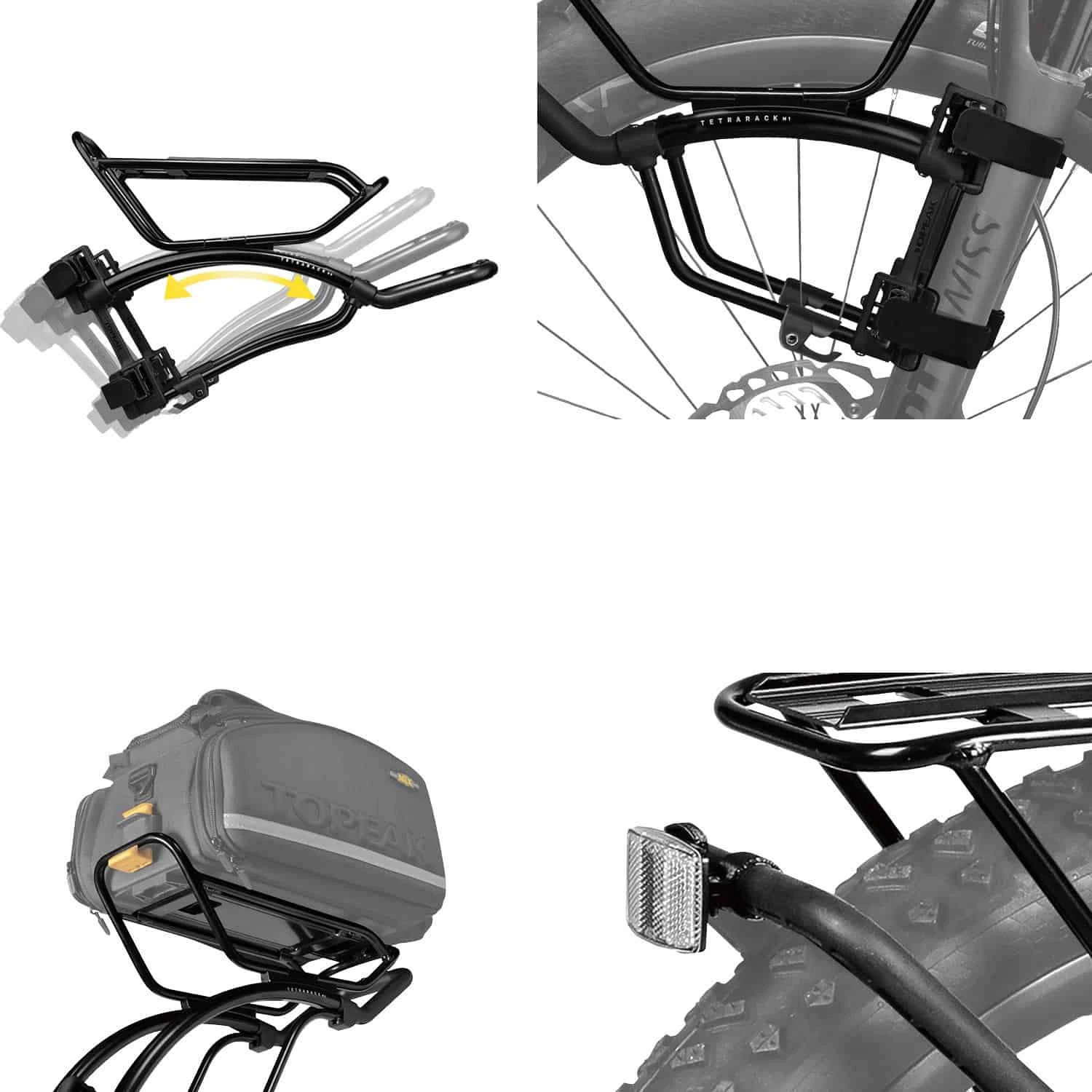 Topeak Tetrarack M1 Mountainbike-Gepäckträger Vorderrad 7 Topeak Tetrarack M1 Mountainbike-Gepäckträger Vorderrad - Image 7